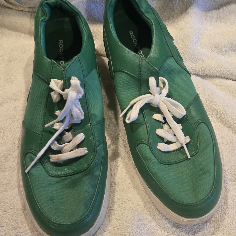 Rockport Green Sneakers with White Laces